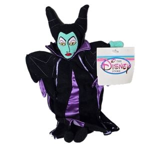 Vintage Disney StoreSleeping Beauty Maleficent Bean Bag 11" Plush New w/ Tag